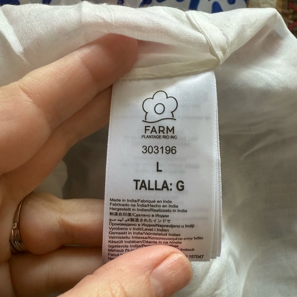 NWT Womens Farm Rio Afternoon Breeze Caftan Midi Size L - Picture 13 of 14